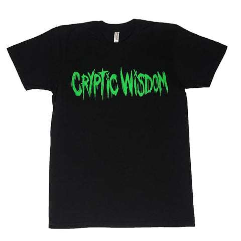 Image of Cryptic Wisdom Shirt (Green Logo)